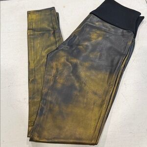 SPANX Black and gold Leggings